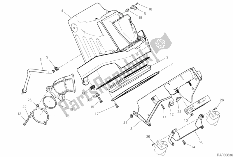 Alle onderdelen voor de Luchtinlaat - Olie-ontluchter van de Ducati Scrambler 1100 USA 2018